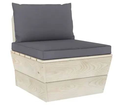 Sodo Baldų Komplektas Iš Palečių Su Pagalvėlėmis, 4 Dalių, Eglė