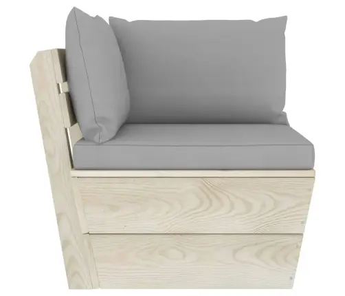 Sodo Baldų Komplektas Iš Palečių Su Pagalvėlėmis, 4 Dalių, Eglė