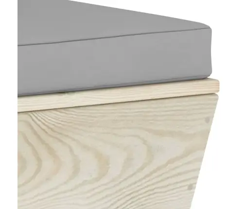 5-Daļīgs Dārza Palešu Mēbeļu Komplekts Ar Matračiem, Egles Koks Vidaxl