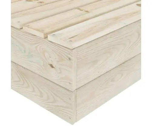 5-Daļīgs Dārza Palešu Mēbeļu Komplekts Ar Matračiem, Egles Koks Vidaxl