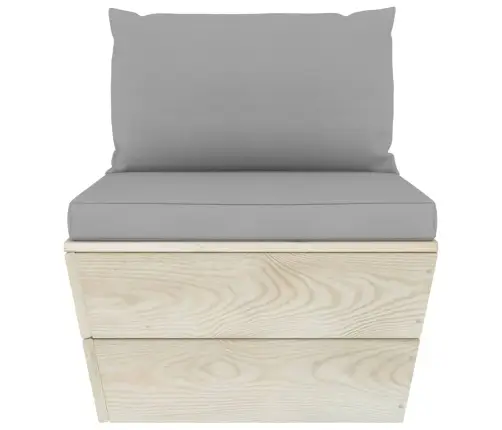 5-Daļīgs Dārza Palešu Mēbeļu Komplekts Ar Matračiem, Egle Vidaxl