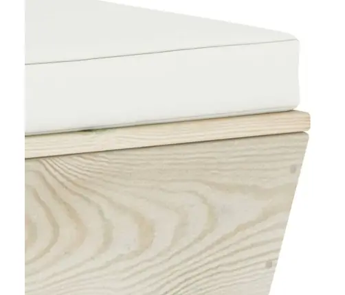 6-Osaline Kaubaalustest Aiamööblikomplekt Patjadega Kuusepuit