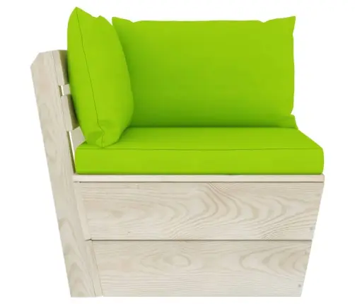 6-Daļīgs Dārza Palešu Mēbeļu Komplekts Ar Matračiem, Egle Vidaxl