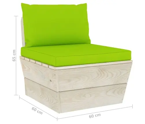 6-Daļīgs Dārza Palešu Mēbeļu Komplekts Ar Matračiem, Egle Vidaxl
