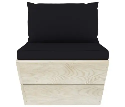 6-Daļīgs Dārza Palešu Mēbeļu Komplekts Ar Matračiem, Egle Vidaxl