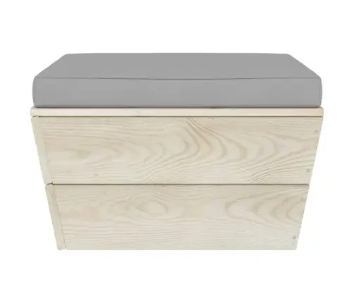 6-Daļīgs Dārza Palešu Mēbeļu Komplekts Ar Matračiem, Egles Koks Vidaxl