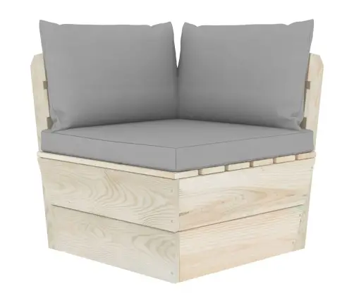 6-Daļīgs Dārza Palešu Mēbeļu Komplekts Ar Matračiem, Egle Vidaxl