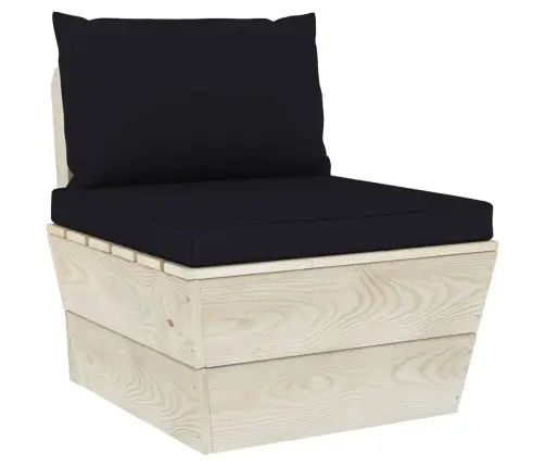 Sodo Baldų Komplektas Iš Palečių Su Pagalvėlėmis, 6 Dalių, Eglė