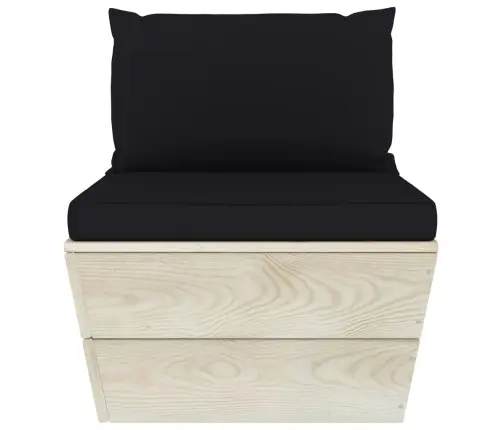 Sodo Baldų Komplektas Iš Palečių Su Pagalvėlėmis, 7 Dalių, Eglė