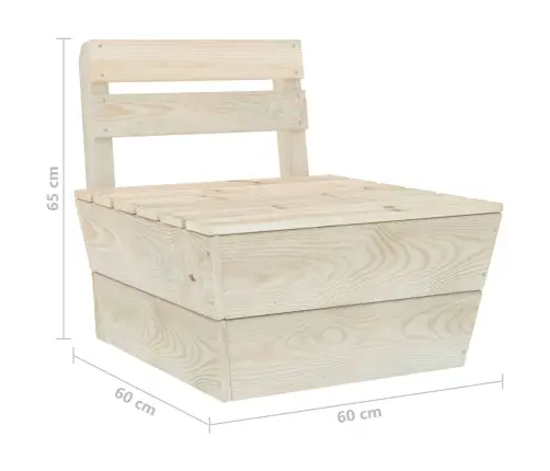 3-Osaline Kaubaalustest Diivan, Immutatud Kuusepuit