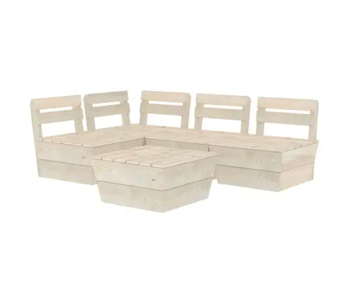 Sodo Baldų Komplektas Iš Palečių, 5 Dalių, Impregnuota Eglė