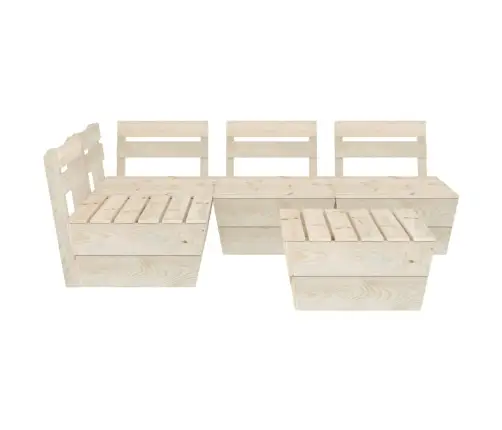 Sodo Baldų Komplektas Iš Palečių, 5 Dalių, Impregnuota Eglė