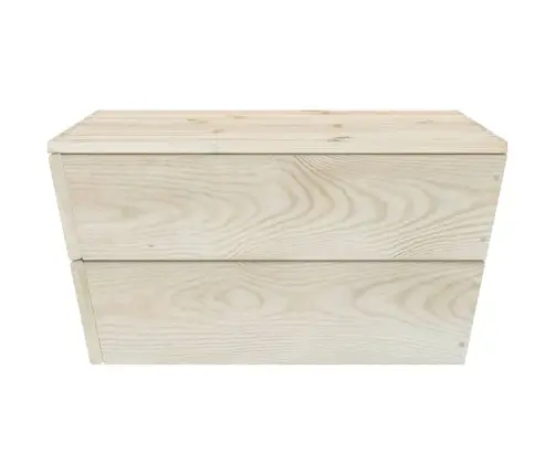 6-Osaline Kaubaalustest Aiamööblikomplekt Immutatud Kuusepuit