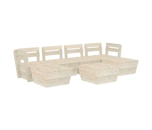 Sodo Baldų Komplektas Iš Palečių, 7 Dalių, Impregnuota Eglė