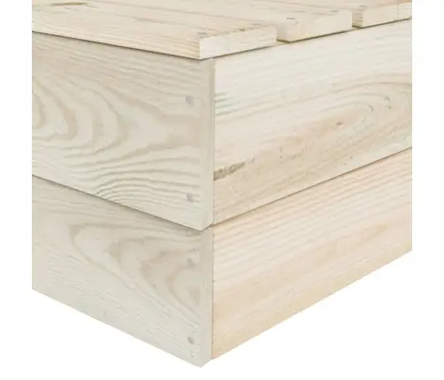 7-Daļīgs Dārza Palešu Mēbeļu Komplekts, Impregnēts Egles Koks Vidaxl