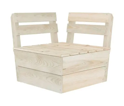 9-Daļīgs Dārza Palešu Mēbeļu Komplekts, Impregnēts Egles Koks Vidaxl