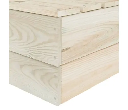 9-Daļīgs Dārza Palešu Mēbeļu Komplekts, Impregnēts Egles Koks Vidaxl