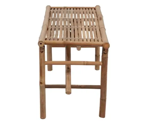 Sulankstomas Sodo Suoliukas Su Pagalvėle, 118cm Bambukas
