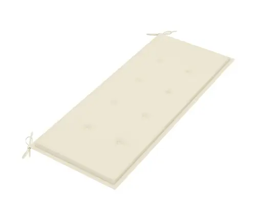 Sulankstomas Sodo Suoliukas Su Pagalvėle, 118cm Bambukas