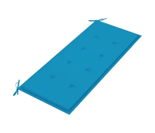 Sulankstomas Sodo Suoliukas Su Pagalvėle, 118cm Bambukas Sulankstomas Sodo Suoliukas Su Pagalvėle, 118cm Bambukas
