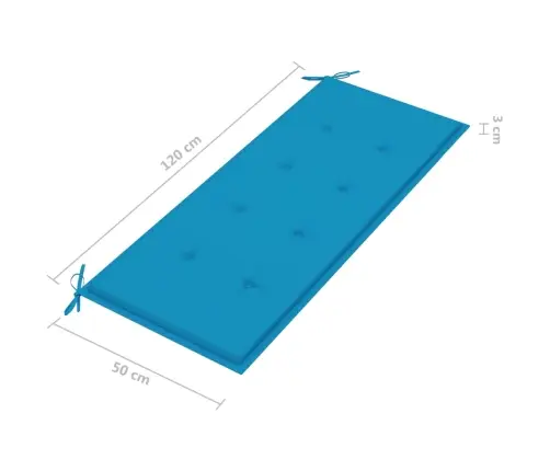 Sulankstomas Sodo Suoliukas Su Pagalvėle, 118cm Bambukas Sulankstomas Sodo Suoliukas Su Pagalvėle, 118cm Bambukas