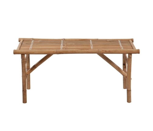 Saliekams Dārza Sols Ar Matraci, 118 Cm, Bambuss Vidaxl
