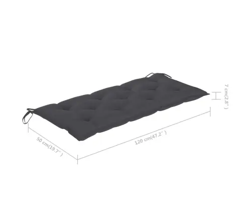 Kokkupandav Aiapink Padjaga, 118 cm Bambus