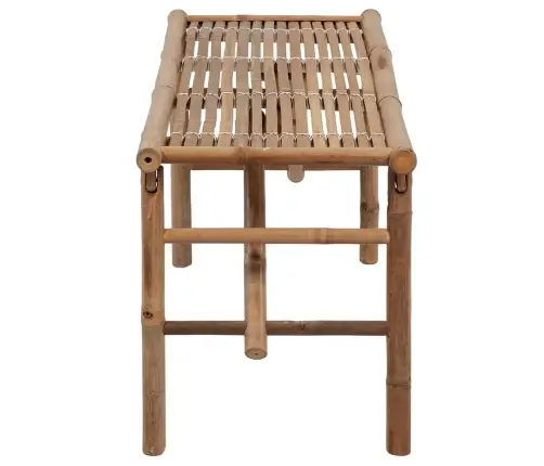 Sulankstomas Sodo Suoliukas Su Pagalvėle, 118cm Bambukas