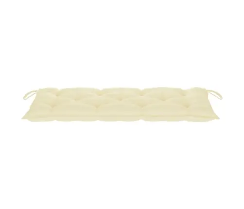 Sulankstomas Sodo Suoliukas Su Pagalvėle, 118cm Bambukas