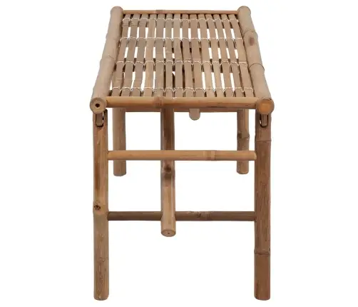 Saliekams Dārza Sols Ar Matraci, 118 Cm, Bambuss Vidaxl