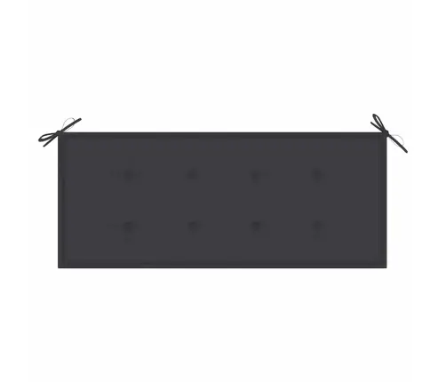 Dārza Sols Ar Matraci, 120 Cm, Bambuss Vidaxl