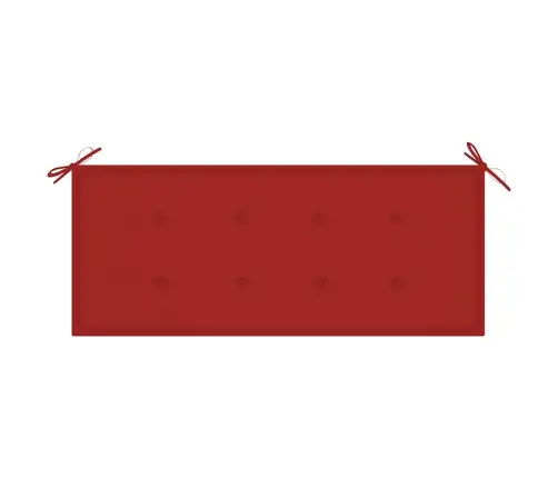 Dārza Sols Ar Matraci, 120 Cm, Bambuss Vidaxl