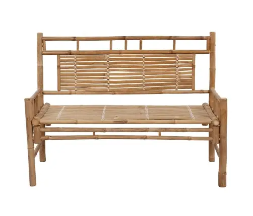 Dārza Sols Ar Matraci, 120 Cm, Bambuss Vidaxl