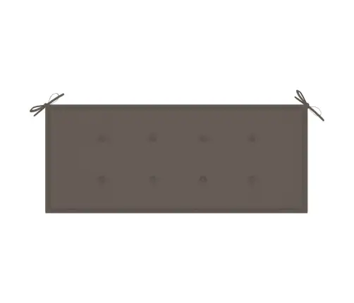 Dārza Sols Ar Matraci, 120 Cm, Bambuss Vidaxl