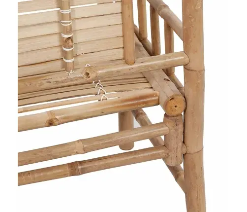 Sodo Suoliukas Su Pagalvėle, 120cm Bambukas (41504+314081)