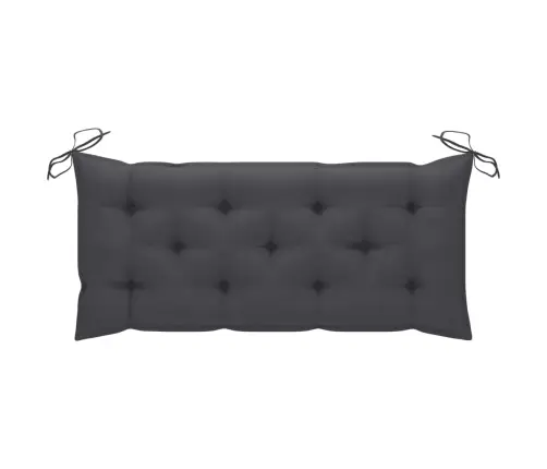 Dārza Sols Ar Matraci, 120 Cm, Bambuss Vidaxl