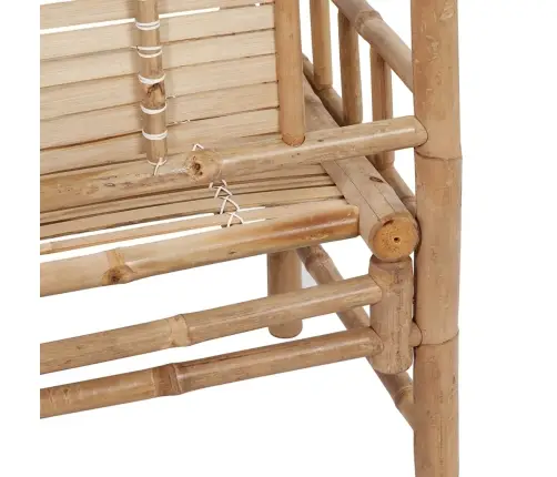 Sodo Suoliukas Su Pagalvėle, 120cm Bambukas (41504+314946)