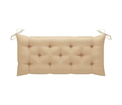 Dārza Sols Ar Matraci, 120 Cm, Bambuss Vidaxl