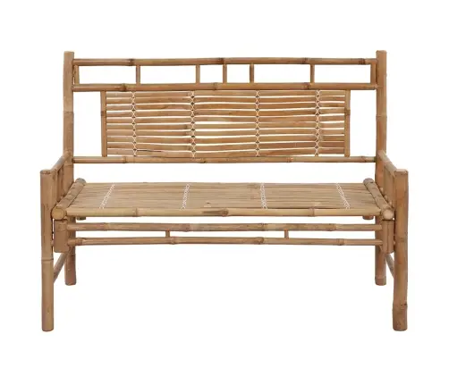 Dārza Sols Ar Matraci, 120 Cm, Bambuss Vidaxl