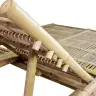 Dvivietis Saulės Gultas Su Čiužinukais, Bambukas