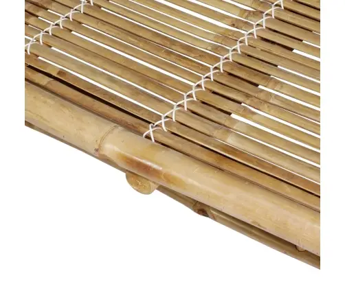 Divvietīgs Sauļošanās Zvilnis Ar Matračiem, Bambuss Vidaxl Divvietīgs Sauļošanās Zvilnis Ar Matračiem, Bambuss Vidaxl