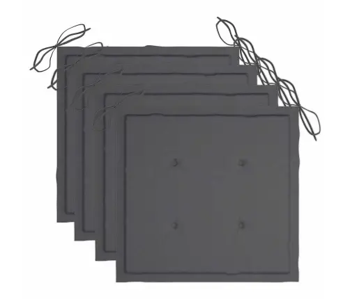 5-Daļīgs Āra Mēbeļu Komplekts Ar Matračiem, Saliekams, Bambuss Vidaxl