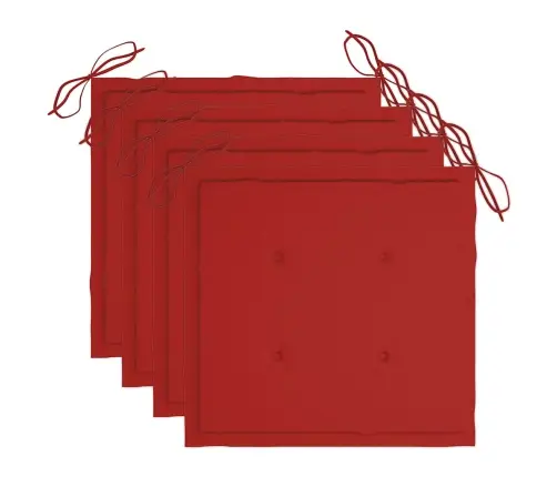 5-Daļīgs Āra Mēbeļu Komplekts Ar Matračiem, Saliekams, Bambuss Vidaxl