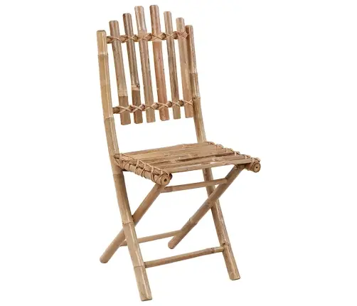 5-Osaline Kokkupandav Aiamööblikomplekt Patjadega, Bambus