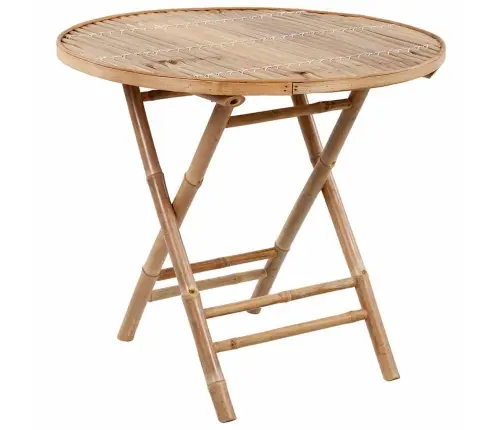 5-Daļīgs Āra Mēbeļu Komplekts Ar Matračiem, Saliekams, Bambuss Vidaxl