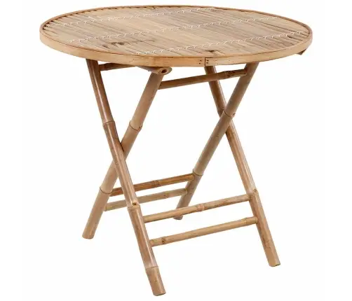 5-Daļīgs Āra Mēbeļu Komplekts Ar Matračiem, Saliekams, Bambuss Vidaxl