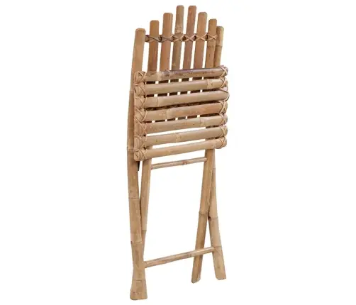 5-Daļīgs Āra Mēbeļu Komplekts Ar Matračiem, Saliekams, Bambuss Vidaxl