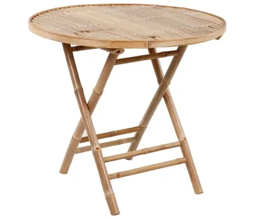 5-Osaline Kokkupandav Aiamööblikomplekt Patjadega, Bambus