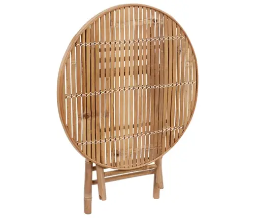 5-Daļīgs Āra Mēbeļu Komplekts Ar Matračiem, Saliekams, Bambuss Vidaxl