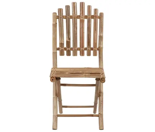 Saliekami Dārza Krēsli Ar Matračiem, 2 Gab., Bambuss Vidaxl